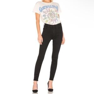 Mother The Diamond Swooner Jeans Not Guilty, Size 27 / 4 - Black Skinny Denim
